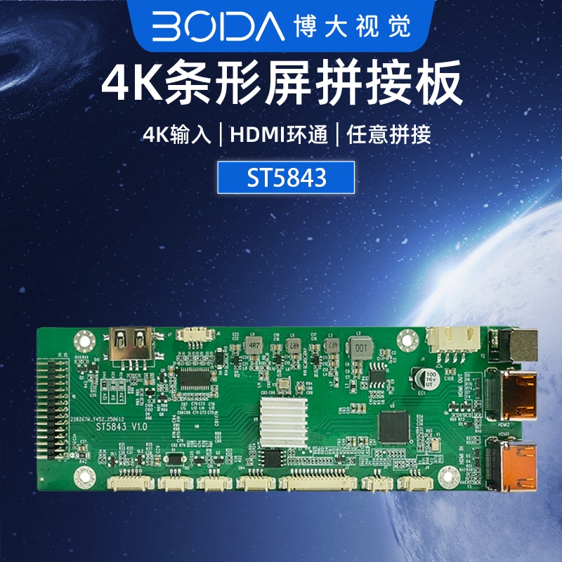 条形屏拼接板卡 ST5843