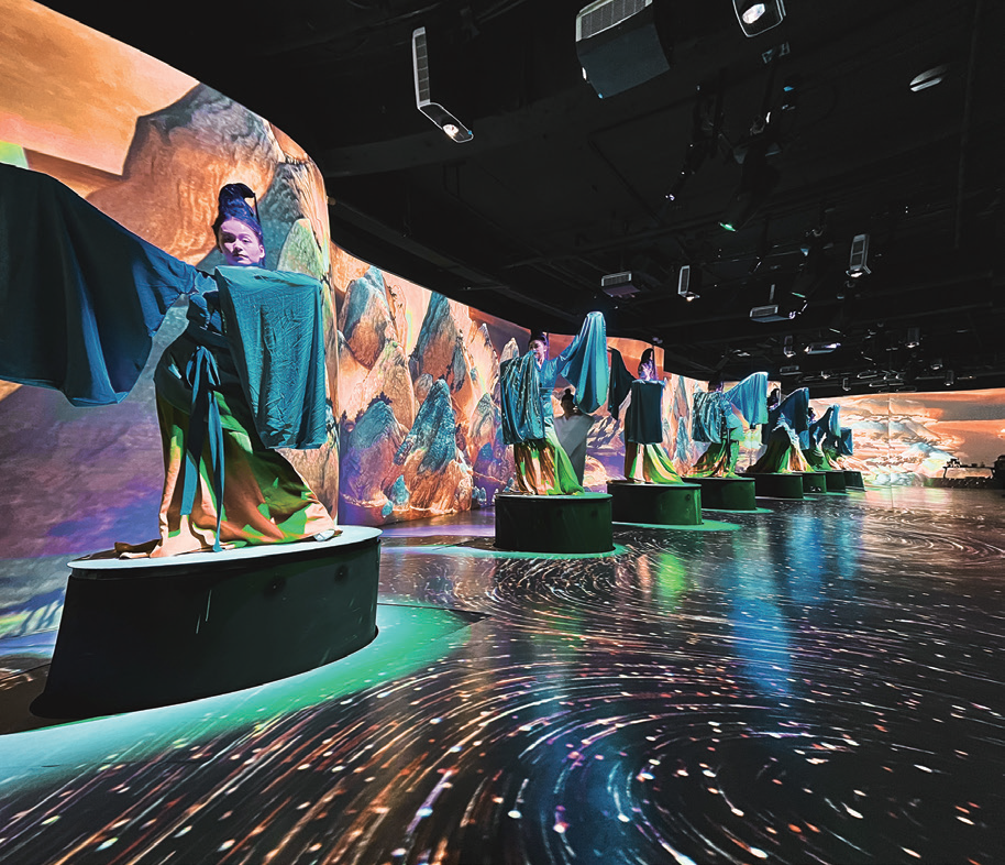 投影融合助力沉浸光影展演