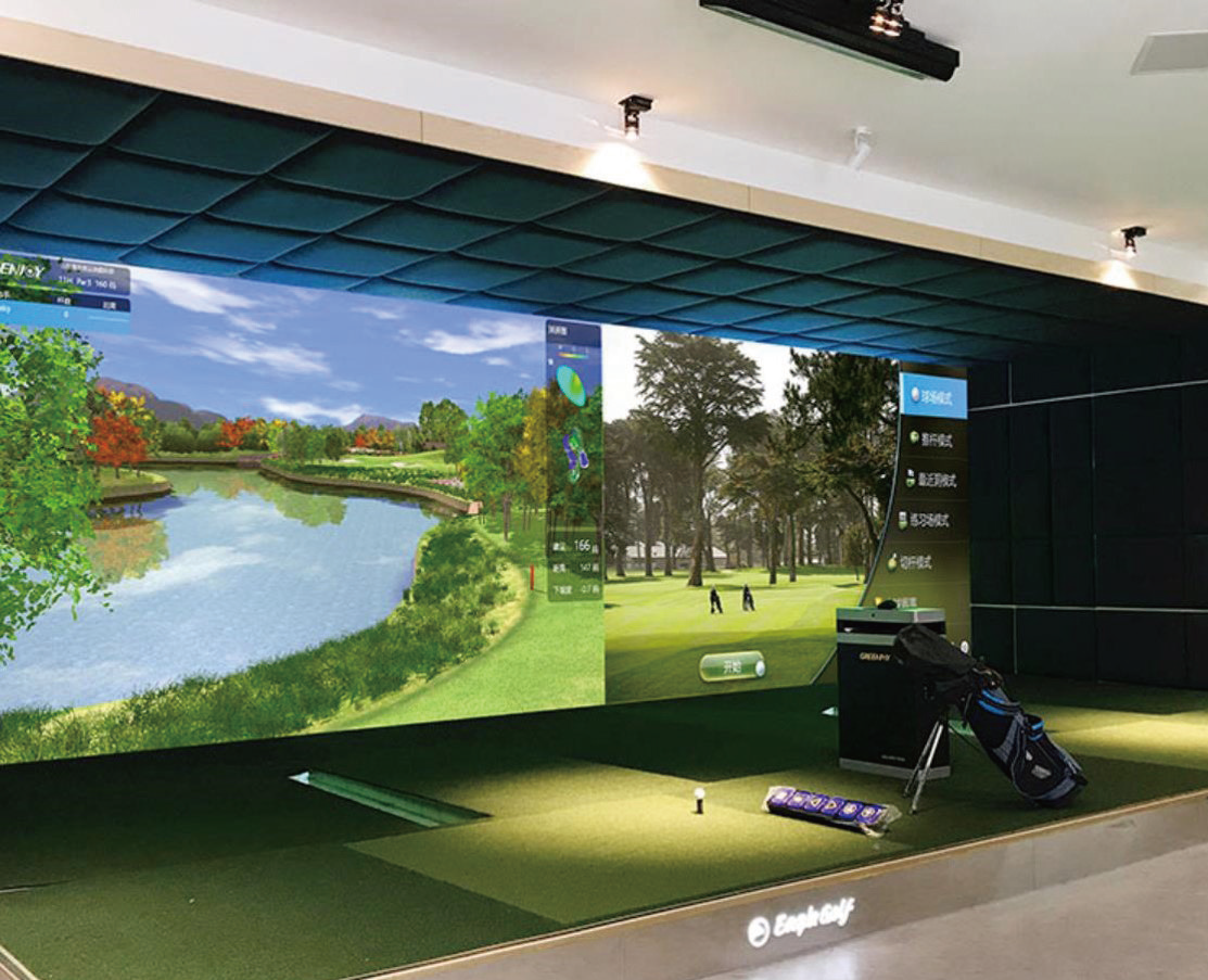 投影融合室内高尔夫应用