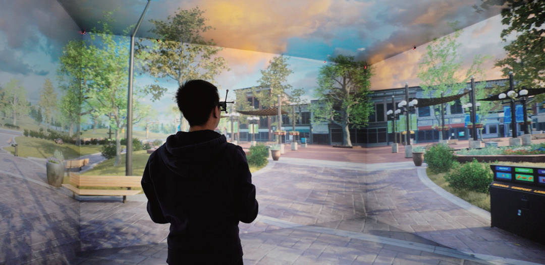 投影融合助力清华虚拟仿真实验室