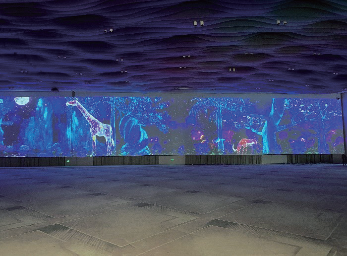 投影融合点亮云尚数智中心宴会厅