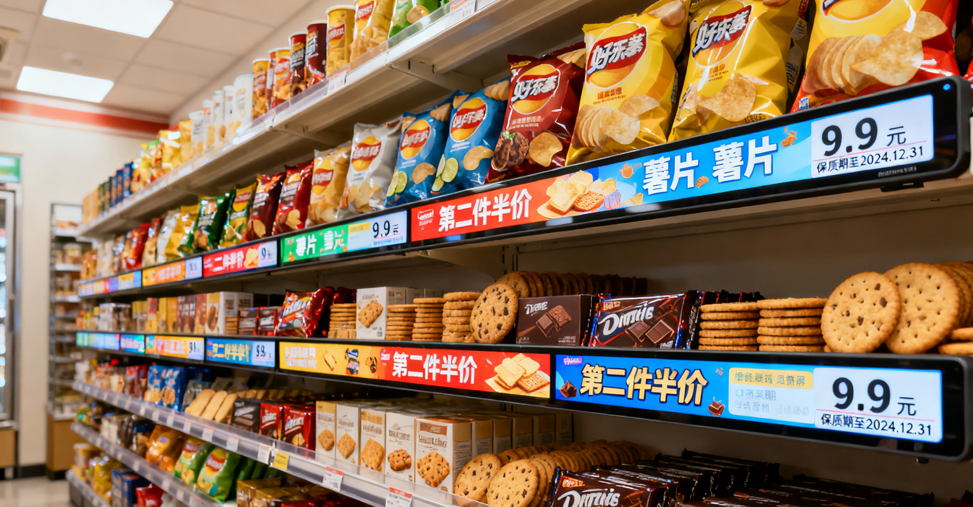 货架屏拼接板卡：数字时代的零售新利器